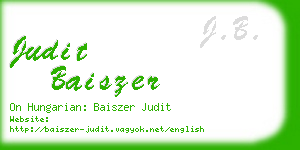 judit baiszer business card